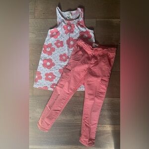 Osh Kosh Plat Set Top Sz 5  Bottoms Sz 4